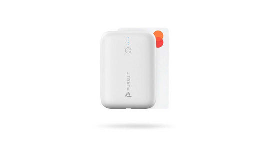 Racktodoor 10,000mAh Ultra-Compact Power Bank: With Recycled Plastic Housing White