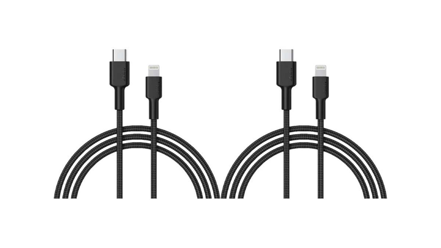 Racktodoor 2-Pack 4ft Impulse Braided USB-C to Lightning Cable 2-Pack