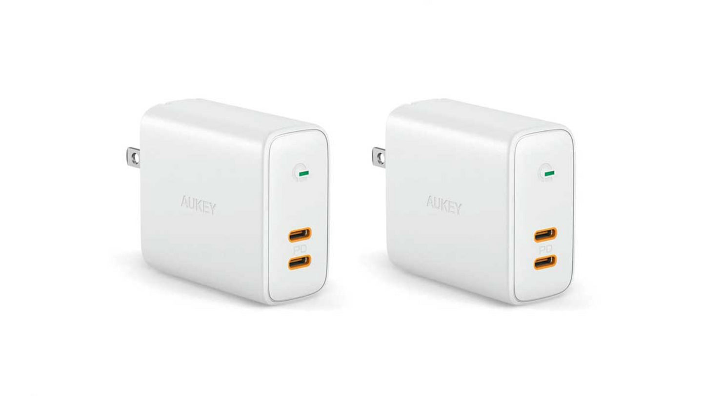 Racktodoor 2-Pack Wall Charger 36W PD with Dynamic Detect USB C Type 2-Pack White