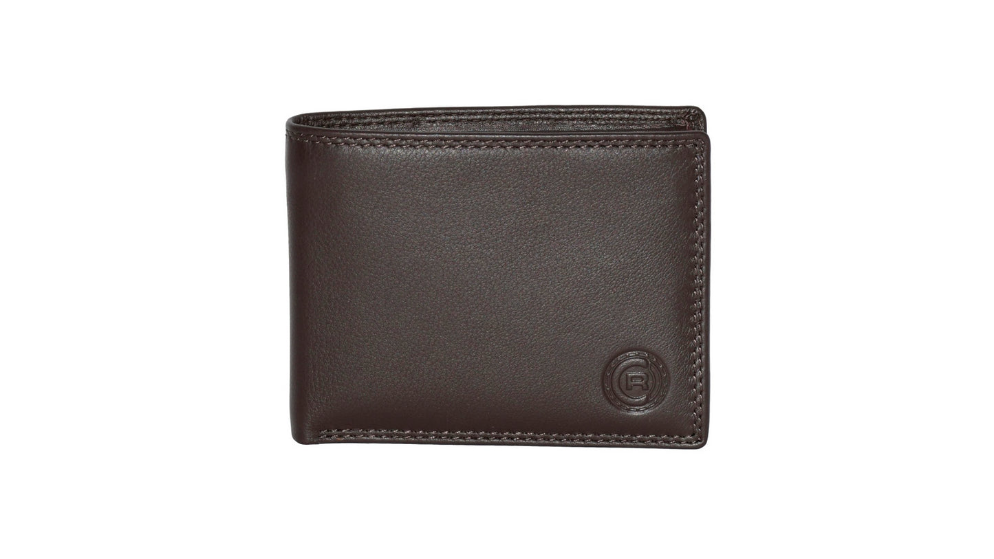 Club Rochelier Men's Wallet with Removable Flap Mahogany