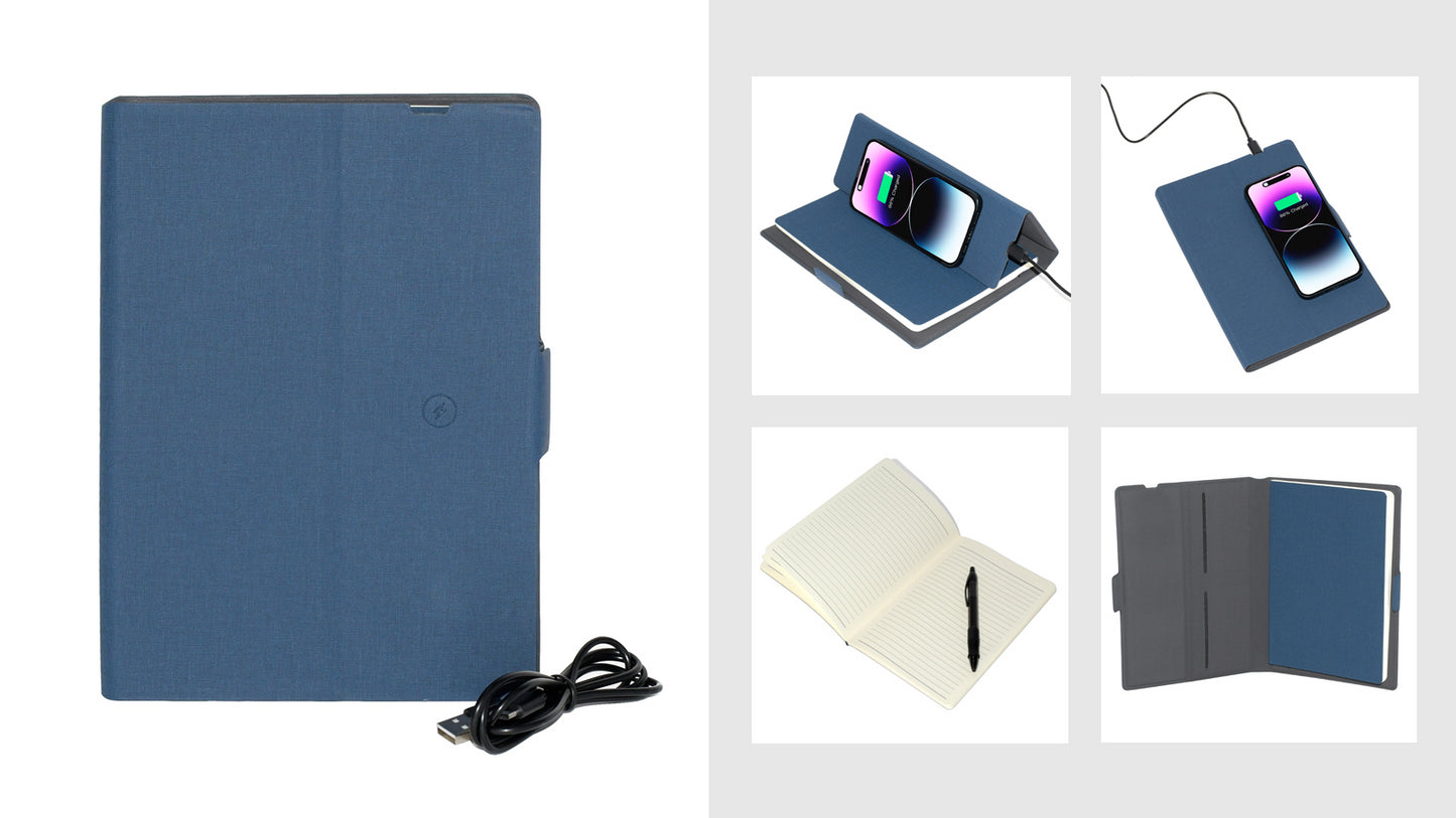 NICCI Notebook Wireless Charge Phone Feature Navy