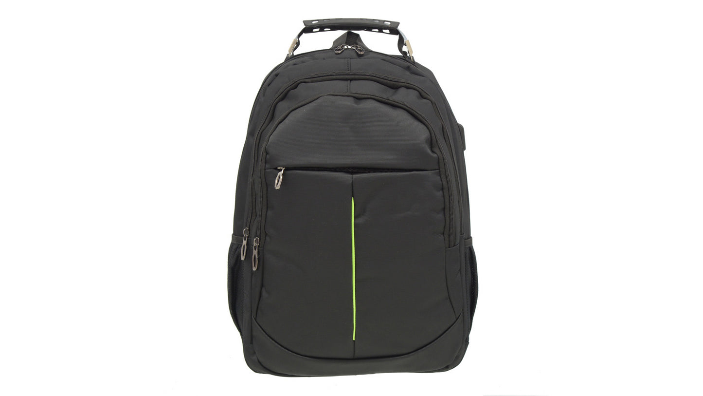 Club Rochelier Oval Multi Pocket Backpack with USB Black