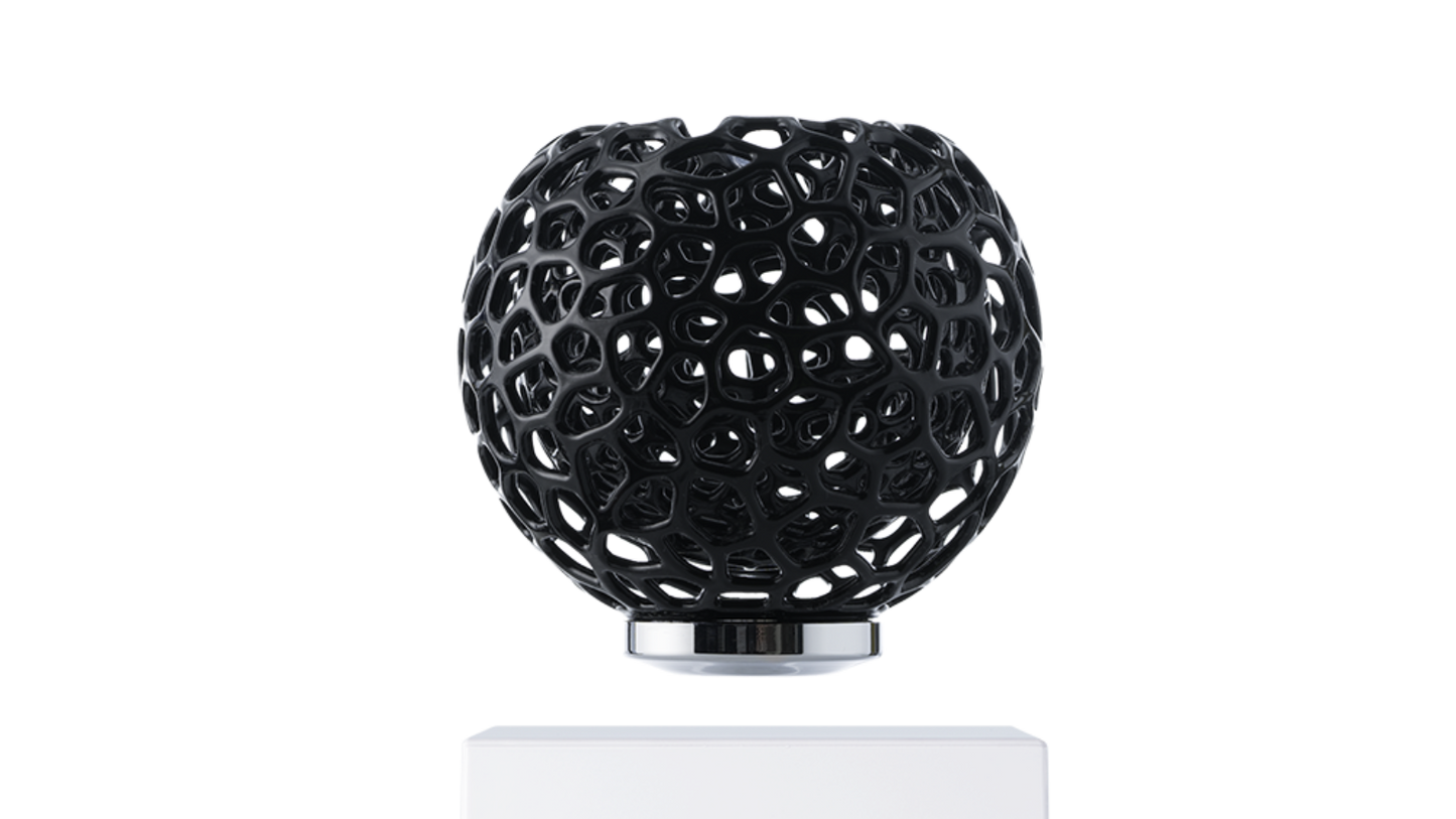 LevitatingX  Decor: Gravity-Defying Decor White - Wireless - Black - Skeletal Coral