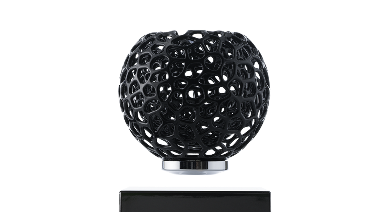 LevitatingX  Decor: Gravity-Defying Decor Black - Wireless - Black - Skeletal Coral