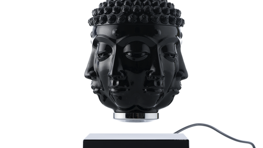 LevitatingX  Decor: Gravity-Defying Decor Black - Wired - Black - Buddha