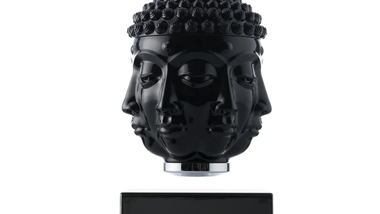 LevitatingX  Decor: Gravity-Defying Decor Black - Wireless - Black - Buddha