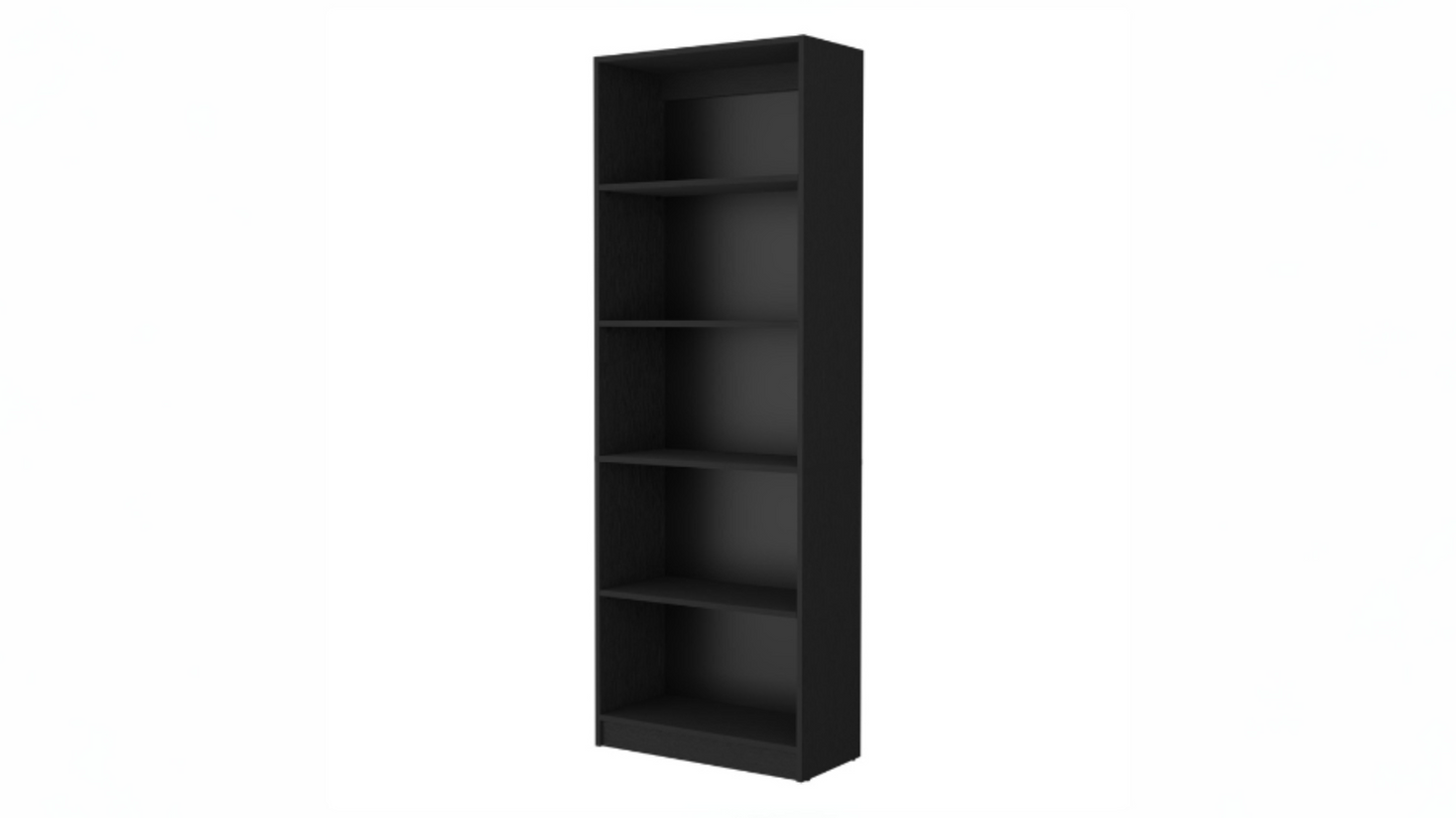 FM FURNITURE Sutton 4 Shelves Bookcase Black