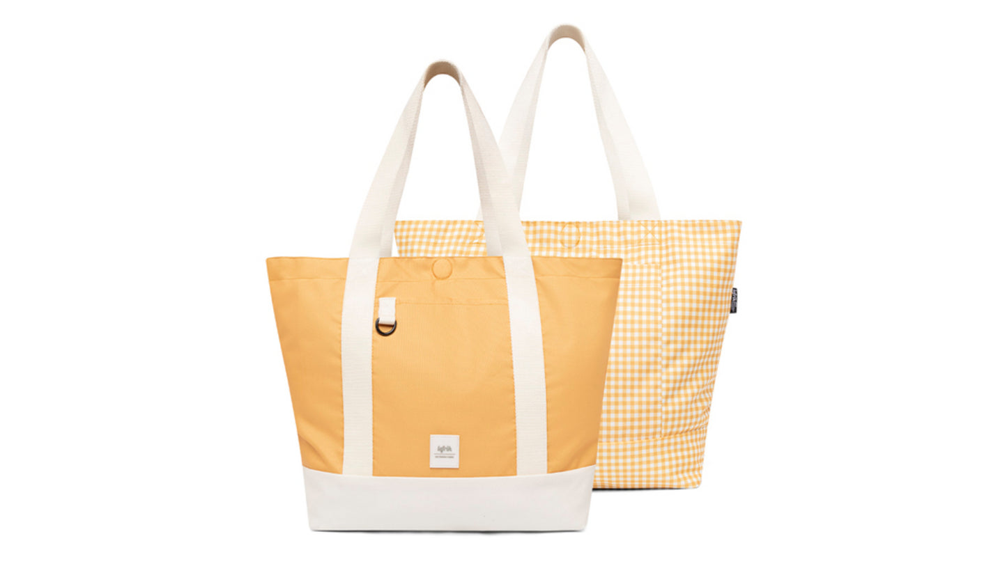 LEFRIK STRATA REVERSIBLE BAG: REVERSIBLE Mustard