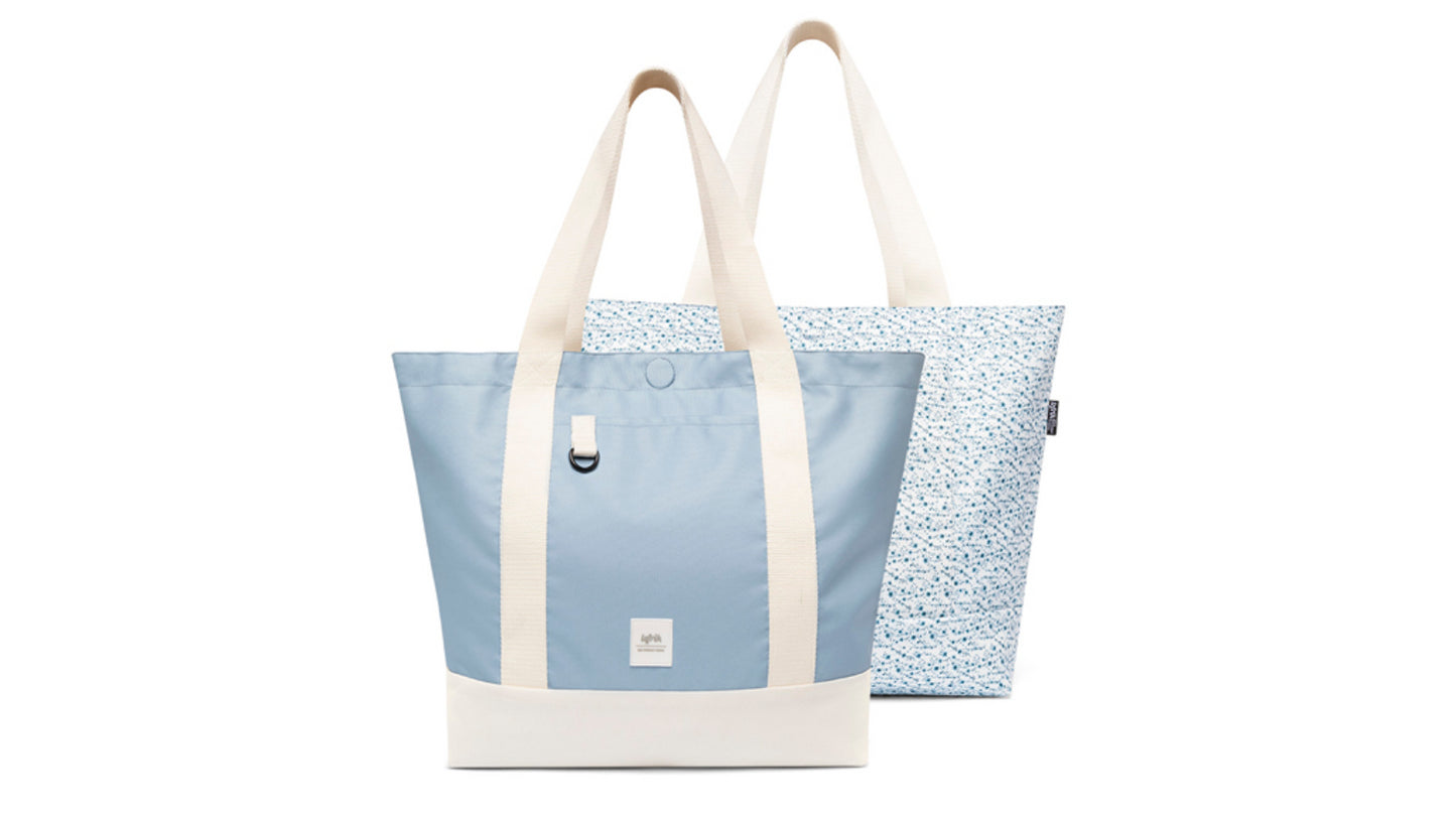 LEFRIK STRATA REVERSIBLE BAG: REVERSIBLE Stone Blue