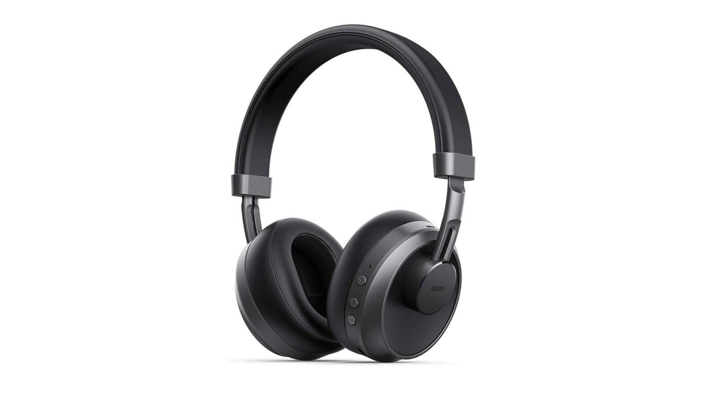 Racktodoor True Comfort Wireless Over-Ear Headphones: 25-Hour Playtime Black