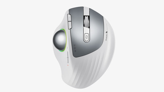 ProtoArc EM01 Advanced Wireless RGB Trackball Mouse White