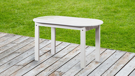 Benzara Outdoor Coffee Table by Benzara White