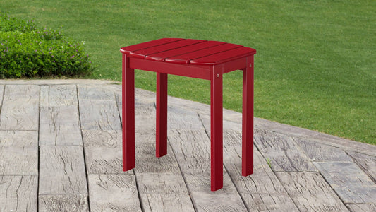 Benzara Outdoor End Table by Benzara Red