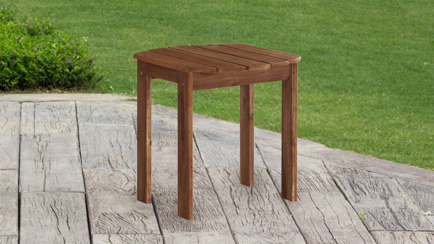 Benzara Outdoor End Table by Benzara Brown