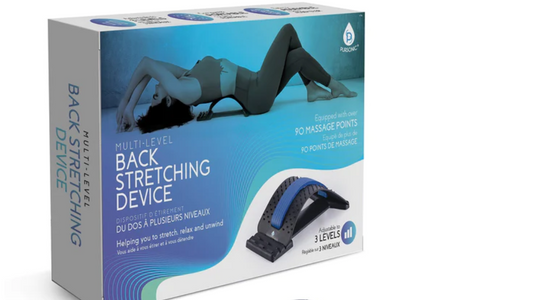 PURSONIC Multi Level Back Stretching Device Black